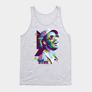 Stevie Wonder Popart Tank Top